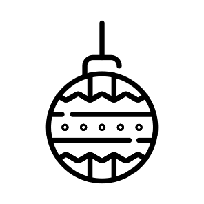 Bauble, Hanging, Light, Christmas, Decoraion, icon