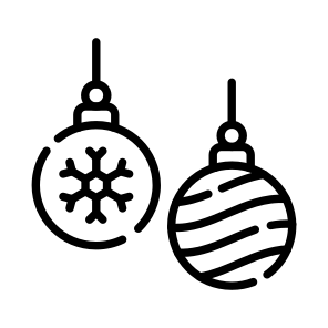Baubles, Hanging, Lights, Christmas, Ornament icon