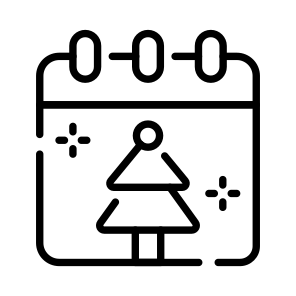Calendar, Christmas, Tree, Celebration, Planner icon