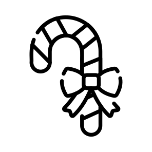 Candy Cane, Sweet, Sweetmeat, Confectionery, Christmas icon