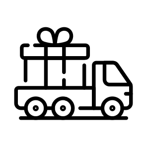 Delivery, Truck, Surprise, Present, Hamper icon