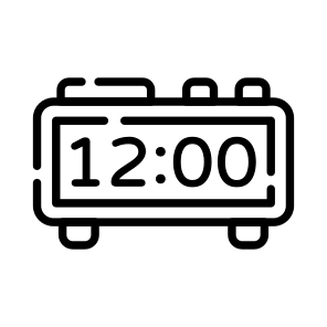 Digital, Clock, Timer, Watch, Countdown icon