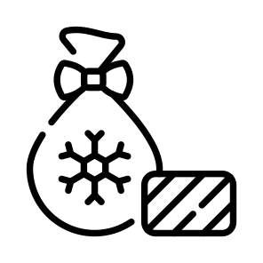 Sack, Bag, Pouch, Christmas, Gift icon