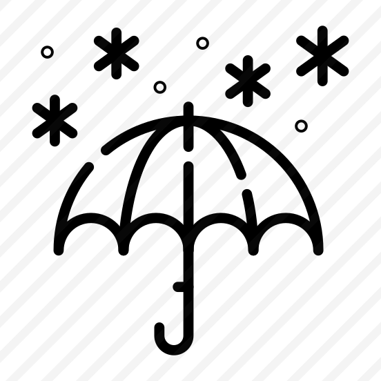 Umbrella, Parasol, Protection, Snowfall, Snowy preview