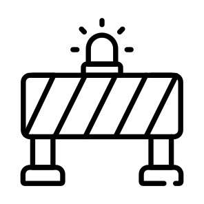 Barrier, Barricade, Obstacle, Security, Safety icon
