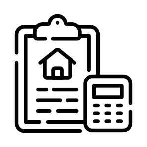 Budget, Calculator, Document, Paper, Home icon
