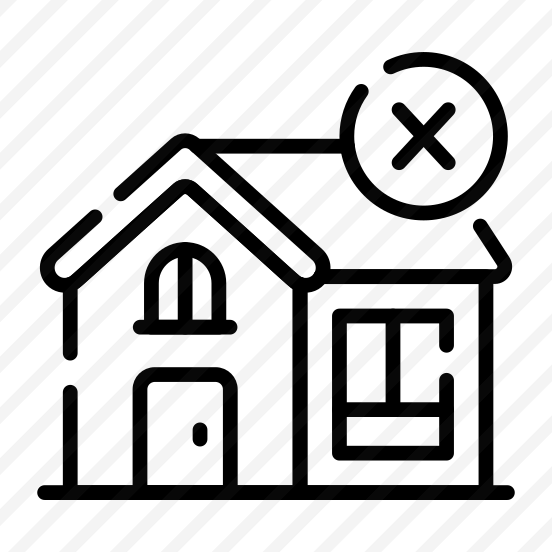 Cancel, Cross, Home, House, Residence preview