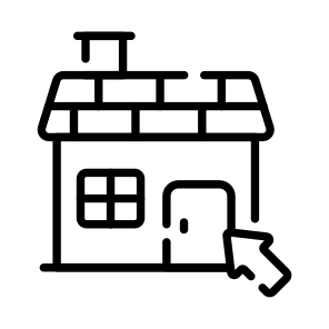 Click, Online, Home, House, Residence icon