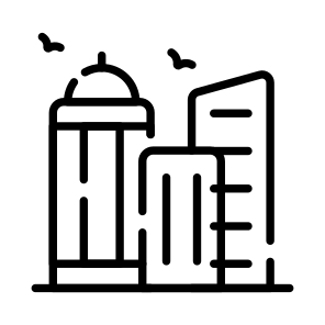 Complex, Mall, Center, Residence, Property icon
