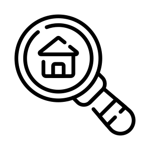 Find, Search, Magnifier, Home, House icon