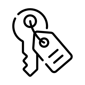 Key, Passkey, Latchkey, Handover, Ownership icon