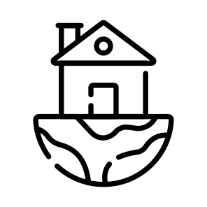 Land, Home, House, Residence, Property icon
