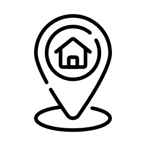 Location, Gps, Address, Home, House icon