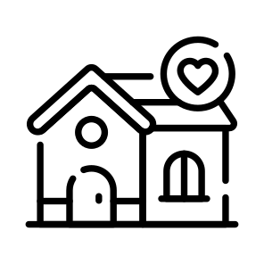 Love, Home, House, Residence, Property,, icon