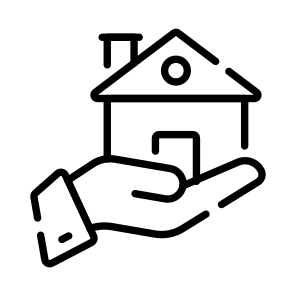 Offer, Hand, Home, House, Residence icon