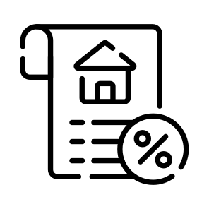 Tax, Paper, Sale, Home, House icon