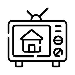 Tv, Ad, Commercial, Home, House icon