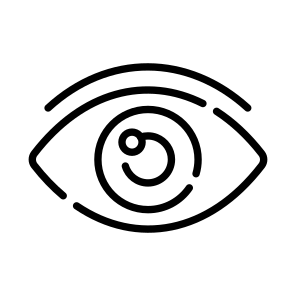 Eye, Vision, Retina, Iris, Pupil icon