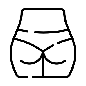 Hips, Buttocks, Body, Back, Anatomy icon