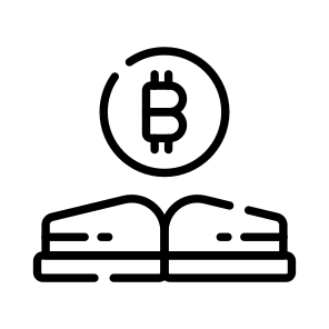 Book, Study, Guide, Bitcoin, Crypto icon