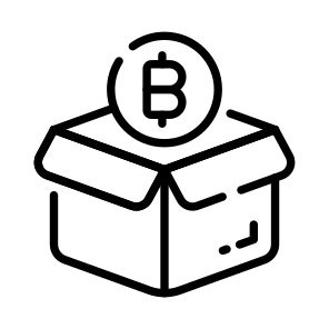 Box, Saving, Bitcoin, Crypto, Cryptocurrency icon