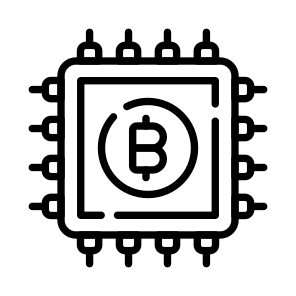 Chip, Microchip, Asset, Bitcoin, Crypto icon