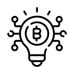 Idea, Innovation, Asset, Bitcoin, Crypto icon