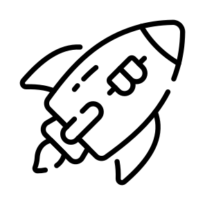 Launch, Startup, Boost, Bitcoin, Crypto icon