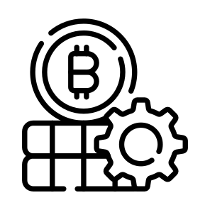 Management, Bitcoin, Crypto, Cryptocurrency, Blockchain icon