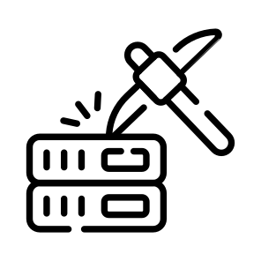 Server, Mining, Storage, Extraction, Datacenter icon