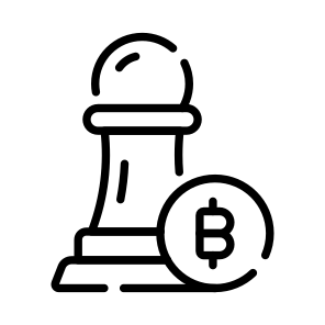 Strategy, Scheme, Approach, Bitcoin, Crypto icon