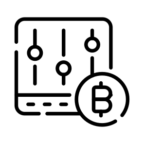 Trading, Chart, Market, Bitcoin, Crypto icon