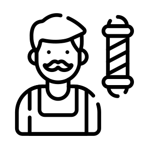 Barber, Salon, Profession, Worker, Job icon