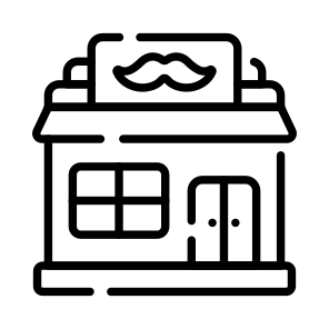 Barber, Shop, Studio, Place, Building icon