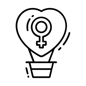 Airship, Flight, Heart, Adventure, Balloon, icon