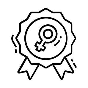 Badge, Medal, Women Day, Event, Feminism icon