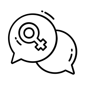 Chat, Bubble, Women Day, Conversation, Communication icon