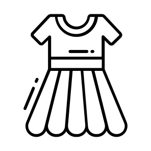 Dress, Frock, Feminine, Fashion, Cloth, icon