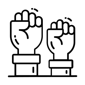 Empowerment, Hands, Power, Strength, Women Day, icon