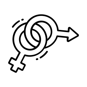 Gender, Male, Female, Relationship, Affection icon