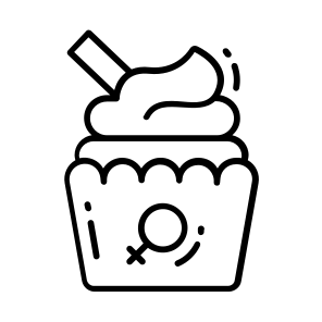 Ice Cream, Desert, Sweat, Gender, Women Day, icon