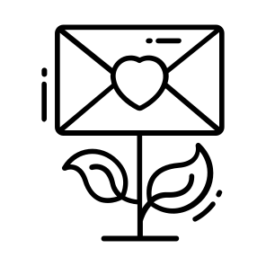 Letter, Love, Romance, Massage, Women, Day, icon