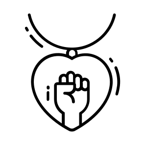 Necklace, Heart, Jewelry, Women Day, Women Rights, icon