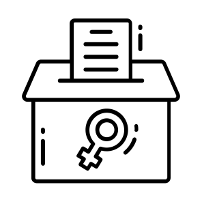 Voting Box, Female, Ballot, Women Day, Vote, icon