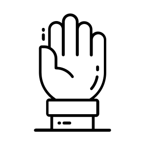 Women, Rights, Hand, Raised, Violence, icon