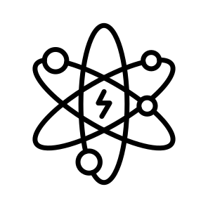 Atomic Energy, Nuclear Energy, Atomic Power, Radioactive Energy, Fission Energy, icon