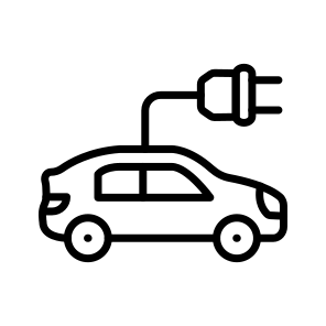 Electric Car, Electric Vehicle, Ev, Battery Car, Hybrid Car, icon