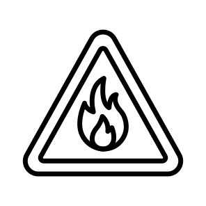 Fire Hazard, Fire Risk, Fire Danger, Flammable, Combustion icon