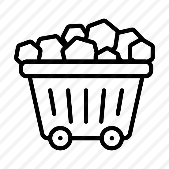 Mine Cart, Coal Cart, Ore Cart, Mine Trolley, Mining Wagon, preview