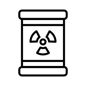 Toxic Waste, Nuclear Waste, Chemical Waste, Contaminated Material, Industrial Waste icon